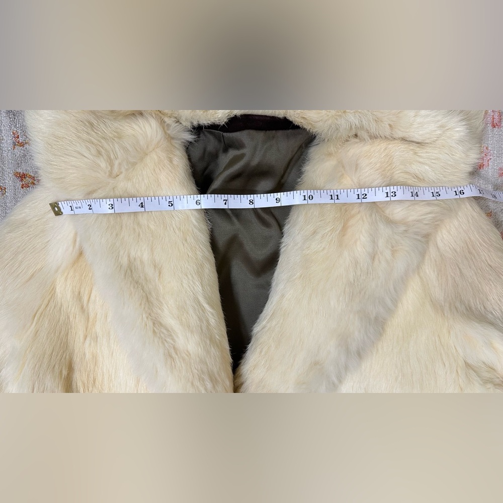 Hooded Rabbit Fur Coat - Picture 5 of 12